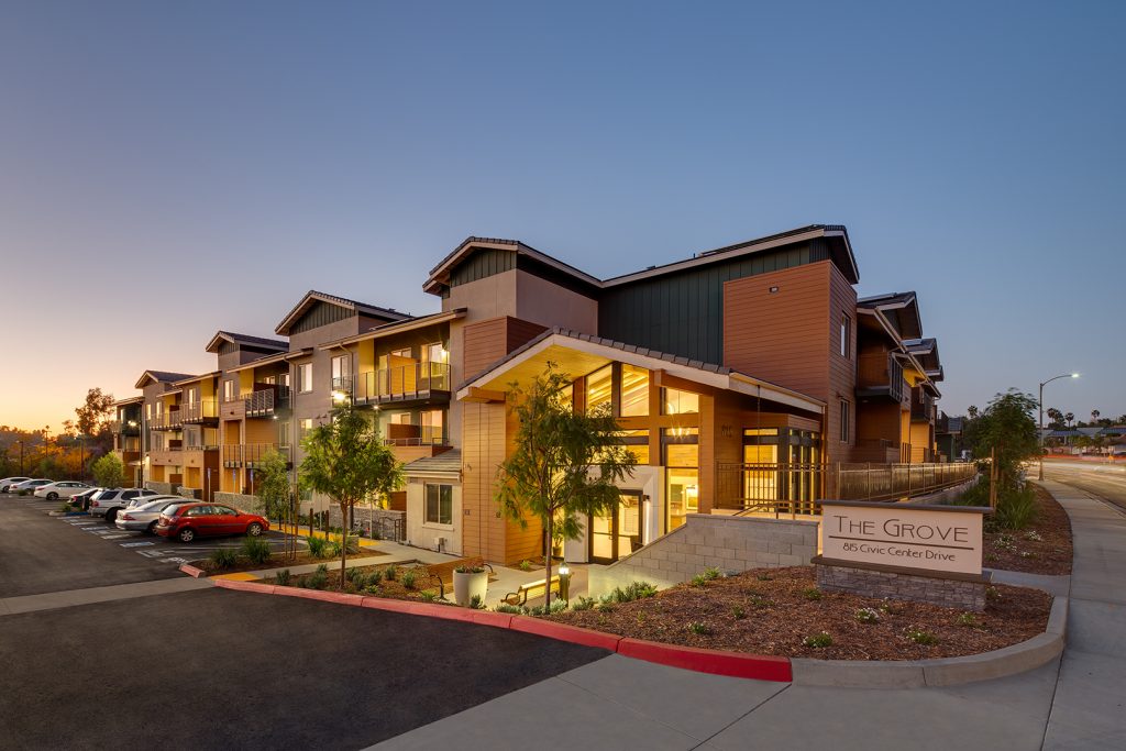 The exterior with California Natives, LED lighting, etc.